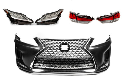 Facelift Kit to 2021 (bumper, headlights, taillights) for Lexus RX 2016-2022 - image 2