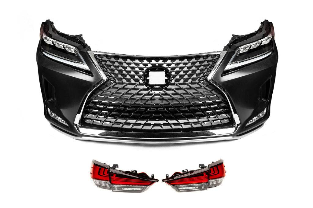 Restyling kit in 2021 (bumper, headlights, feet) for Lexus RX 2016-2022 - Reelken Auto