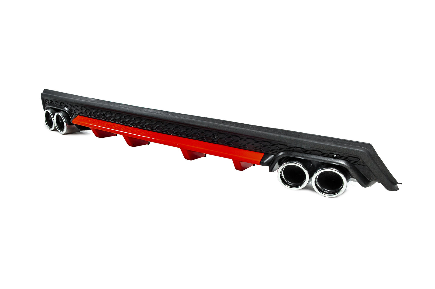 Universal Rear Diffuser DPT V-13 (ABS) (Red+Black Gloss) - image 2