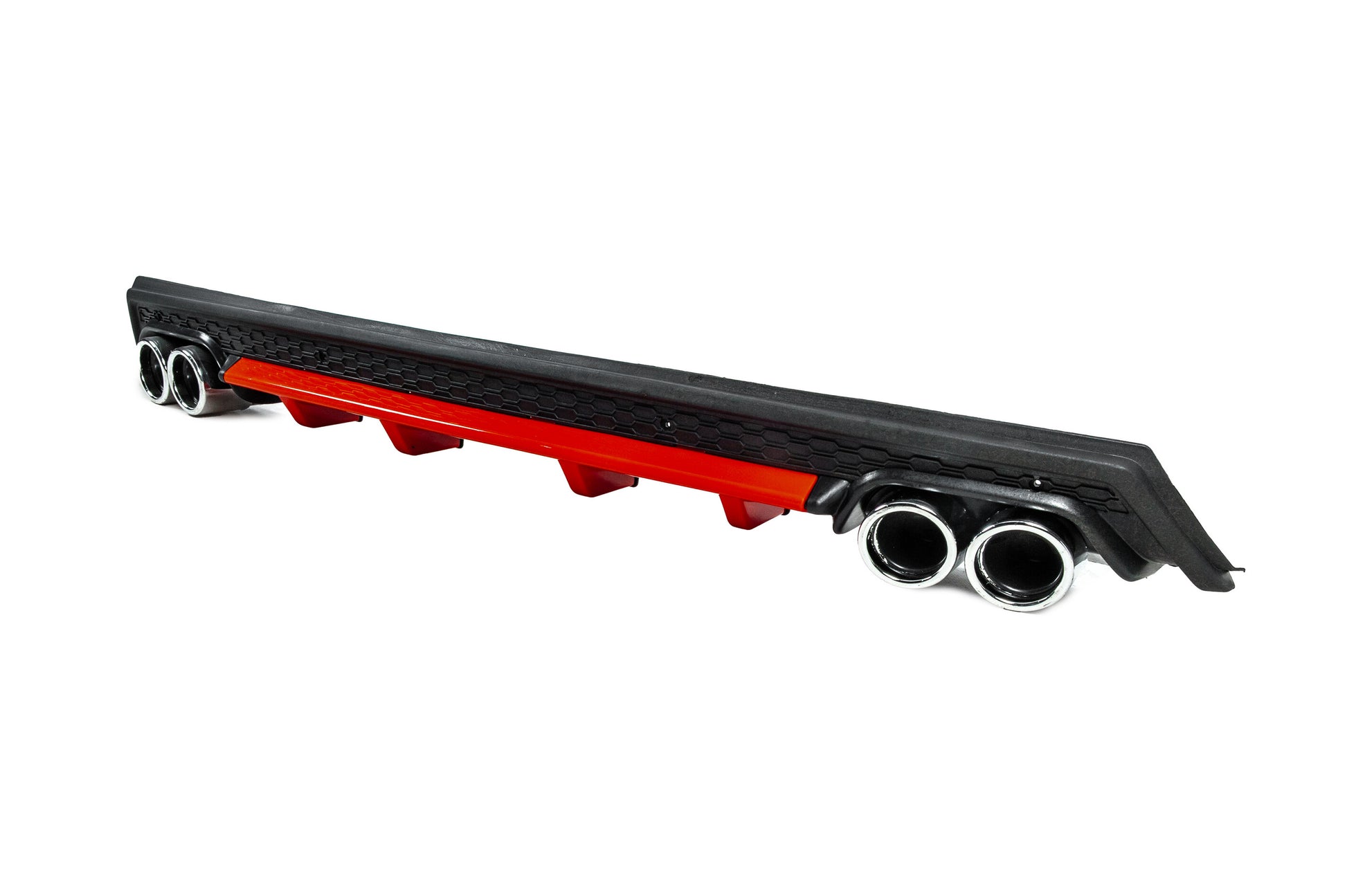 Universal Rear Diffuser DPT V-13 (ABS) (Red+Black Gloss) - image 2