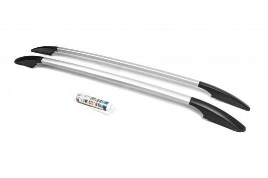 Roof rails OmsaLine Solid (2 pieces, gray) for Isuzu D-Max 2011-2019 - Reelken Auto