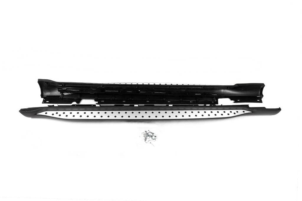 The original thresholds (2 pieces, aluminum) for BMW X1 E-84 2009-2015 - Reelken Auto
