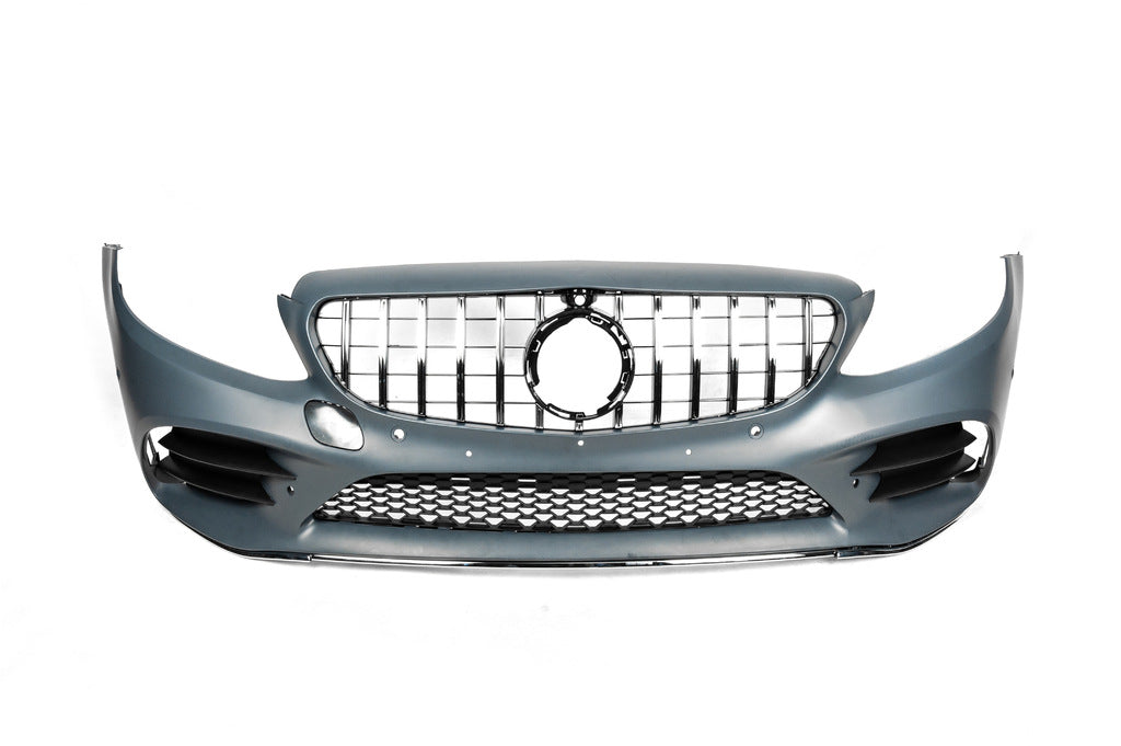 Front bumper assembly (AMG Line 2018-2021) for Mercedes C-сlass W205 2014-2021 - image 9