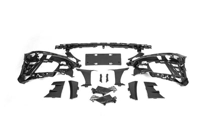 Front bumper assembly (AMG Line 2018-2021) for Mercedes C-сlass W205 2014-2021 - image 11