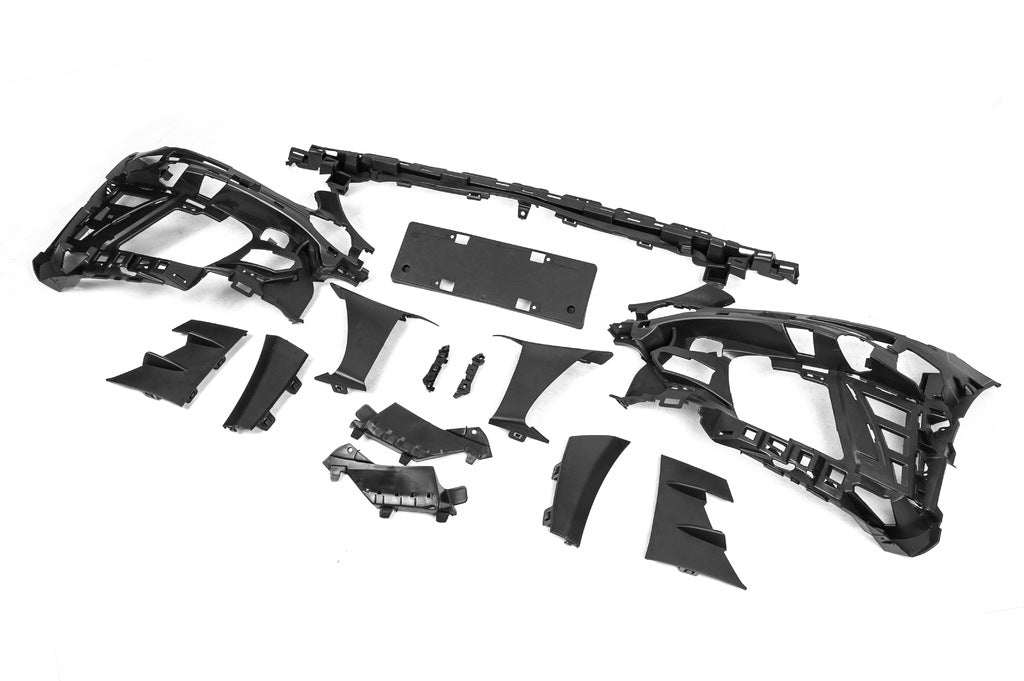 Front bumper assembly (AMG Line 2018-2021) for Mercedes C-сlass W205 2014-2021 - image 12