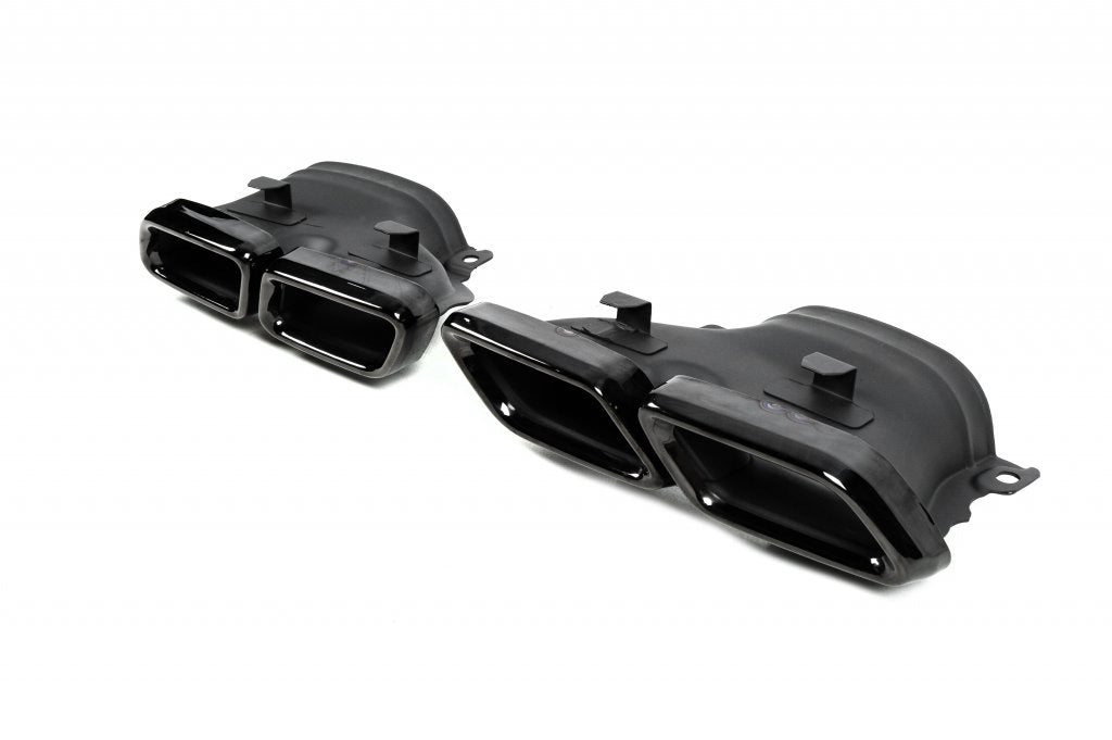 Exhaust Tips Black AMG for Mercedes-Benz - image 2