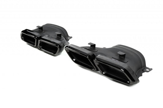 Exhaust Tips Black AMG for Mercedes-Benz - image 2