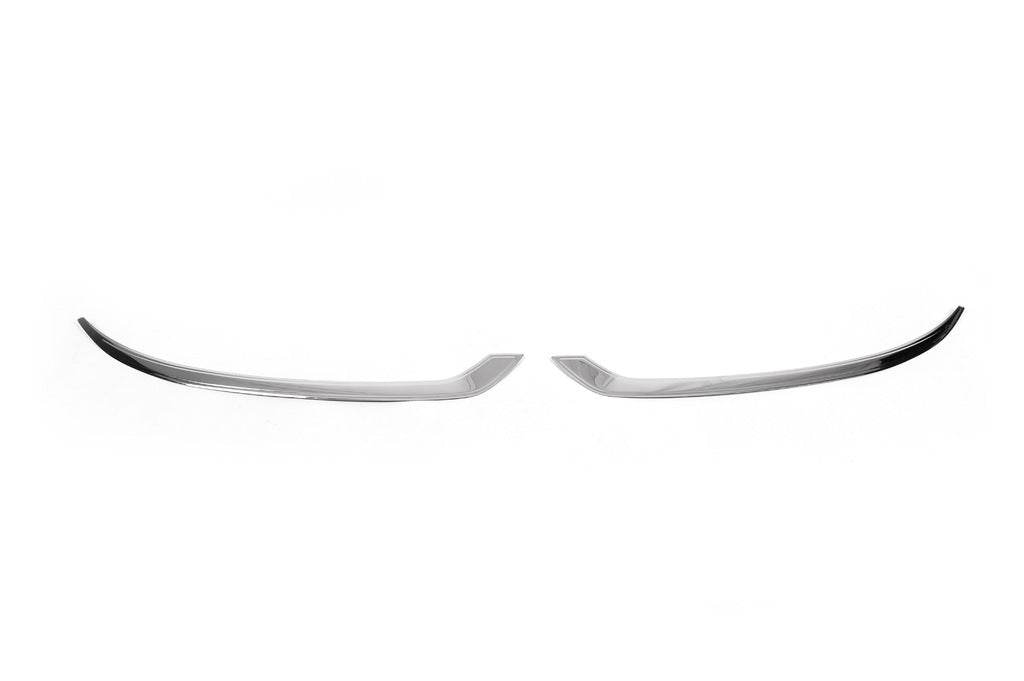 Trim for headlamp (2 pieces, stainless steel) for Volkswagen Caddy 2010-2015 - Reelken Auto