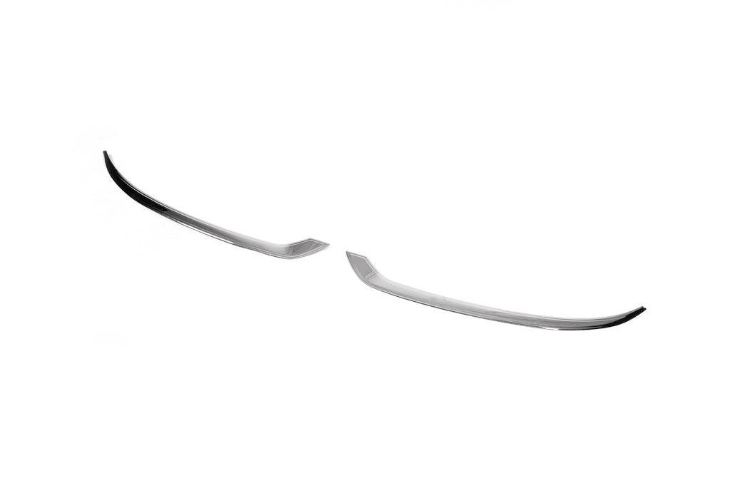 Trim for headlamp (2 pieces, stainless steel) for Volkswagen Caddy 2010-2015 - Reelken Auto
