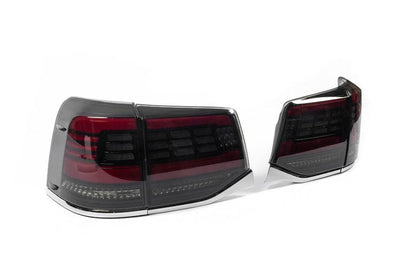 Rear lights 2016-2021 (Sequential Red) for Toyota Land Cruiser 200 - Reelken Auto