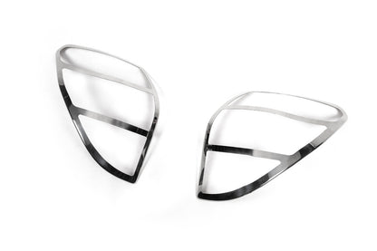 Chrome Tail Light Covers 2006-2009 (2 pcs, Stainless Steel) for Toyota Rav 4 2006-2013 - image 2
