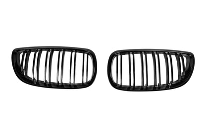 M-Look Kidney Grilles (for 2007-2010 non-M / 2008-2013 M3, Gloss Black) for BMW 3 Series E92/E93 2006–2013 - image 3