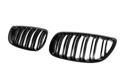 Kidneys M-Look (for E92/E93 2007-2010 non-M / 2008-2013 M3, Gloss Black) for BMW 3 Series E-90/91/92/93 2005-2011 - image 4