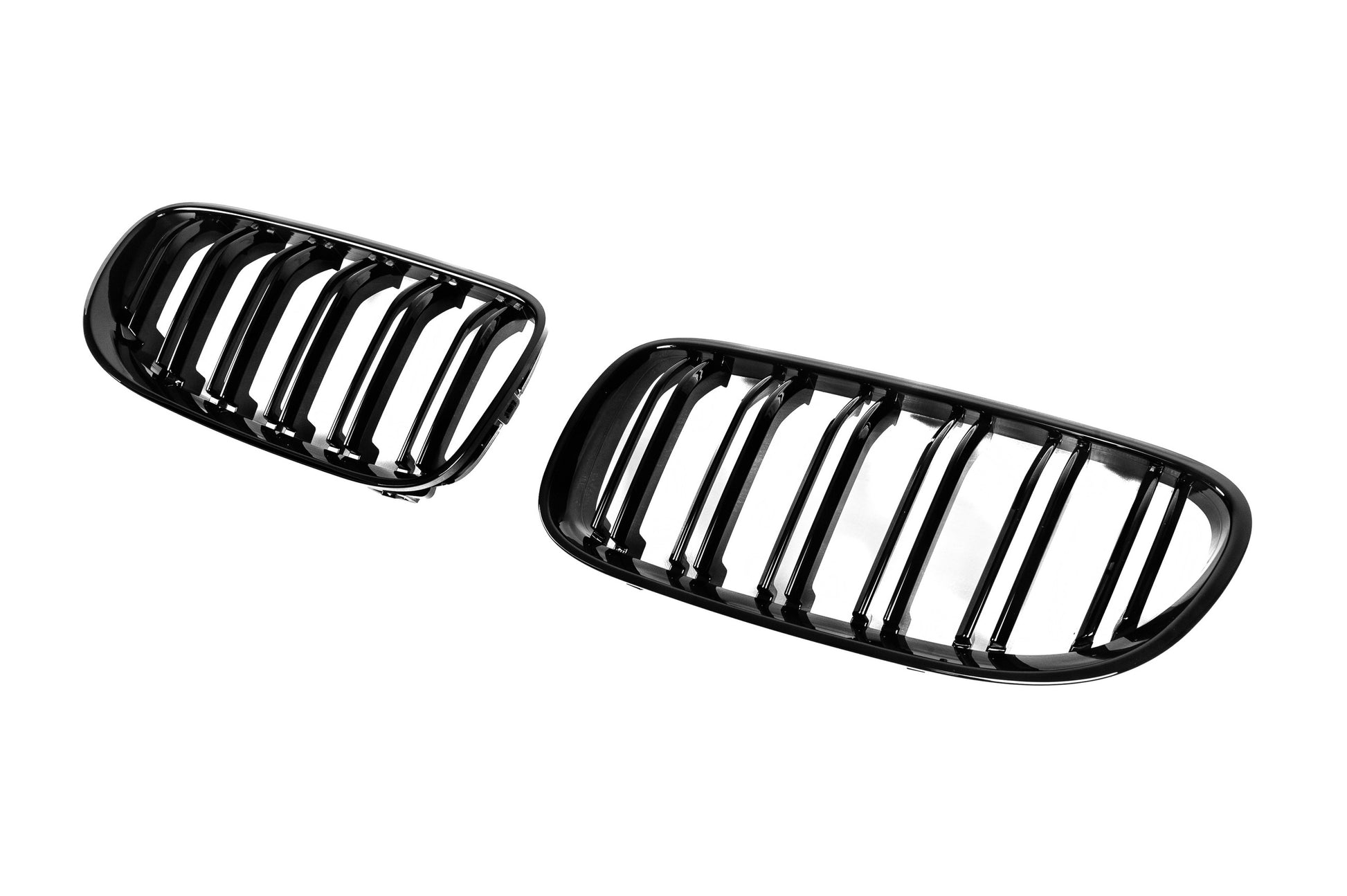 Kidneys M-Look (for E92/E93, 2010-2013, Gloss Black) for BMW 3 Series E-90/91/92/93 2005-2011 - image 4