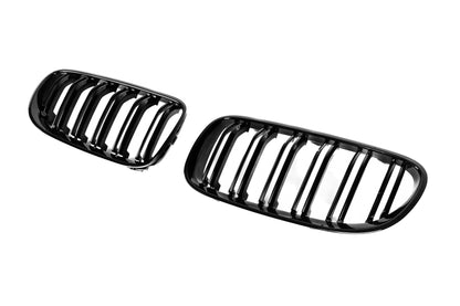 Kidneys M-Look (for E92/E93, 2010-2013, Gloss Black) for BMW 3 Series E-90/91/92/93 2005-2011 - image 4