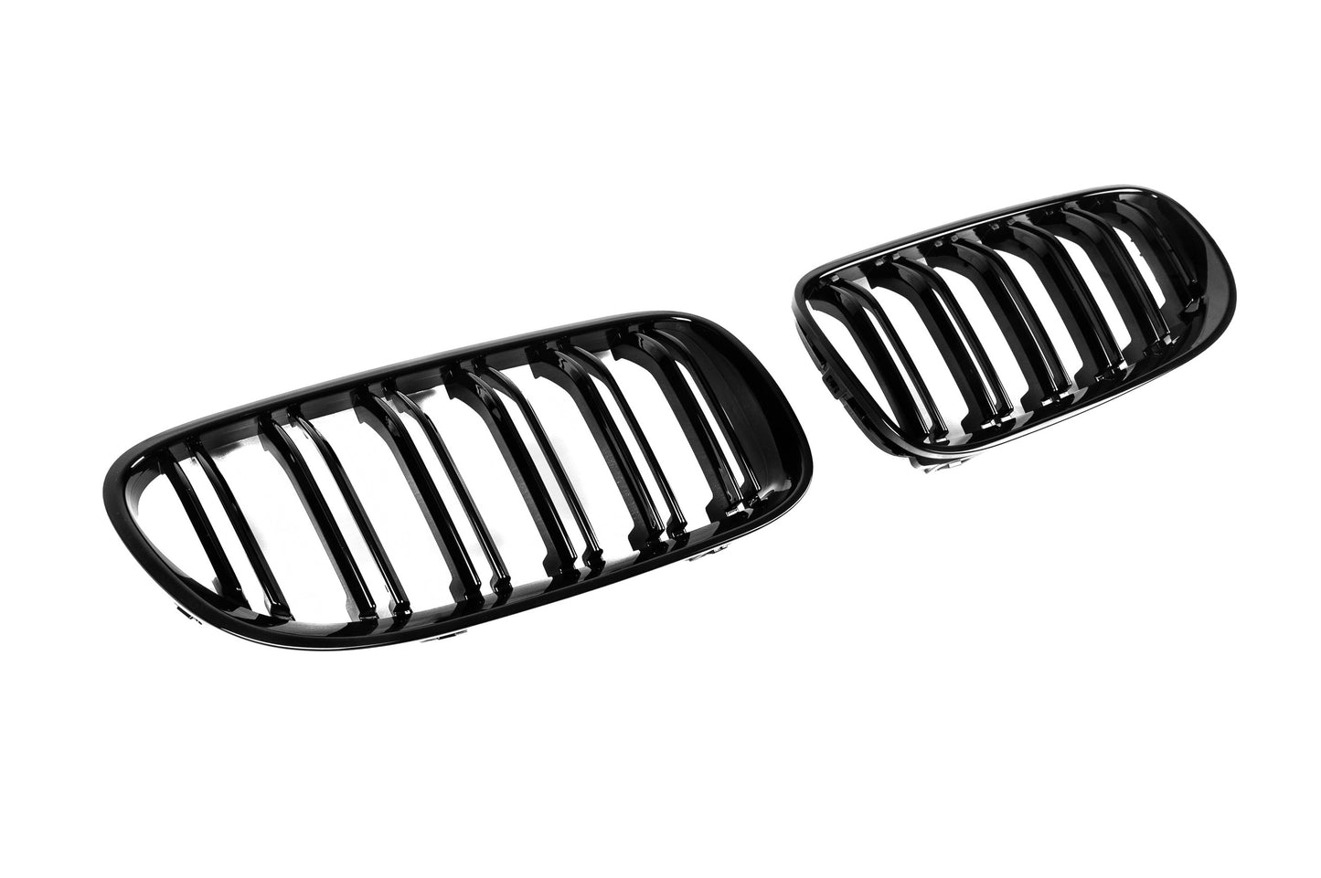 Kidneys M-Look (for E92/E93, 2010-2013, Gloss Black) for BMW 3 Series E-90/91/92/93 2005-2011 - image 5