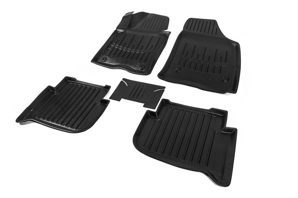 Stingray 3D rugs (5 pcs, polyurethane) for Volkswagen Touran 2010-2015 - Reelken Auto