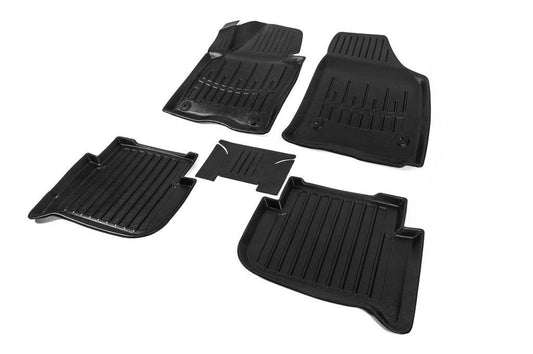 Stingray 3D rugs (5 pcs, polyurethane) for Volkswagen Touran 2010-2015 - Reelken Auto