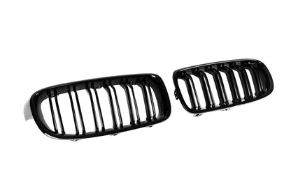 Kidneys M-Look (Gloss Black) for BMW 3 Series F-30/31/34 2012-2019 - image 5