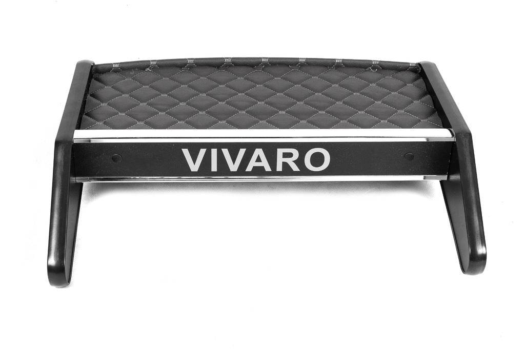 Shelf on the panel (2010-2014, Gray with gray thread) for Opel Vivaro 2001-2015 - Reelken Auto