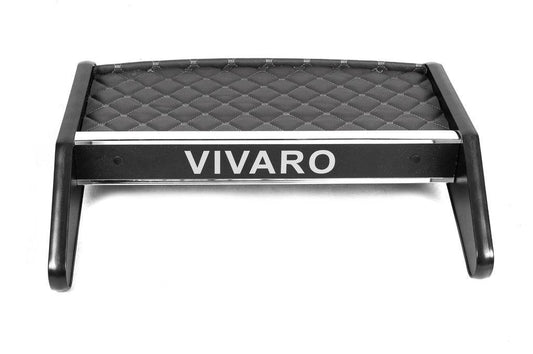 Shelf on the panel (2010-2014, Gray with gray thread) for Opel Vivaro 2001-2015 - Reelken Auto