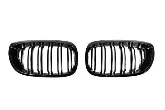 Kidneys M-Look DPT (for Coupe 2003-2006, Gloss Black) for BMW 3 Series E-46 1998-2006 - image 2