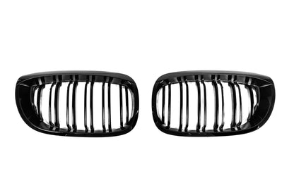 Kidneys M-Look DPT (for Coupe 2003-2006, Gloss Black) for BMW 3 Series E-46 1998-2006 - image 2