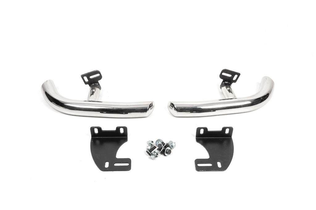 Rear Corner Bars AK003 (2 pcs, stainless steel) for Hyundai Santa Fe 2 2006-2012 - image 1