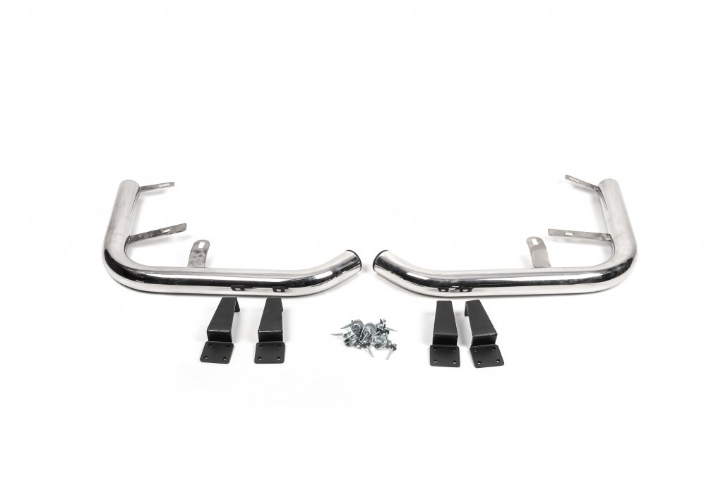 Rear Corner Bars AK003 (2 pcs, Stainless Steel) for Volkswagen T5 Transporter 2003-2010 - image 4