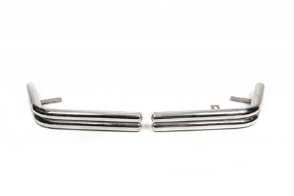 Rear Corner Guards AK003-double (2 pcs, stainless steel) for Volkswagen T5 Caravelle 2004-2010 - image 1