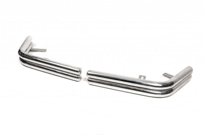 Rear Corner Guards AK003-double (2 pcs, stainless steel) for Volkswagen T5 Caravelle 2004-2010 - image 2