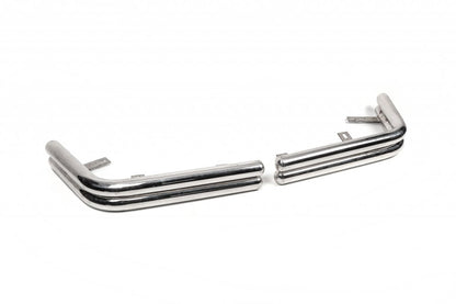 Rear Corner Guards AK003-double (2 pcs, stainless steel) for Volkswagen T5 2010-2015 - image 3