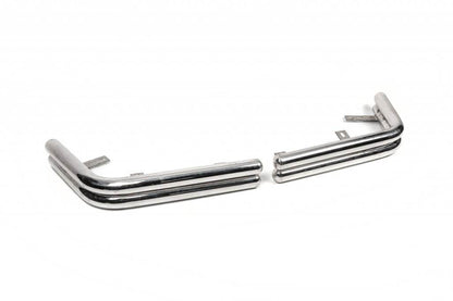 Rear protective corners AK003-double (2 pcs., stainless steel) for Volkswagen T5 2010-2015 - Reelken Auto