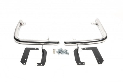 Side pipes behind rear wheel, angular (2 pcs, stainless steel) for Mercedes Sprinter W906 2006-2018 - image 6