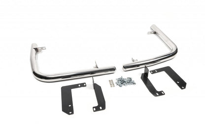 Side pipes behind rear wheel, angled (2 pcs, stainless steel) for Volkswagen Crafter 2006-2016 - image 5