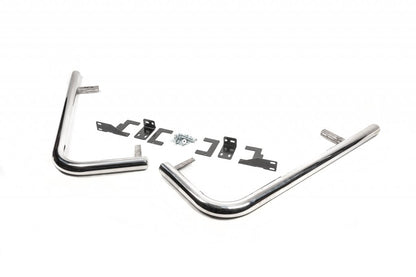 Side pipes behind rear wheel, angular (2 pcs, stainless steel) for Mercedes Sprinter W906 2006-2018 - image 4