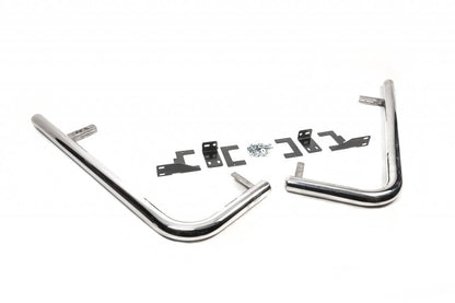Side pipes behind rear wheel, angular (2 pcs, stainless steel) for Mercedes Sprinter W906 2006-2018 - image 5