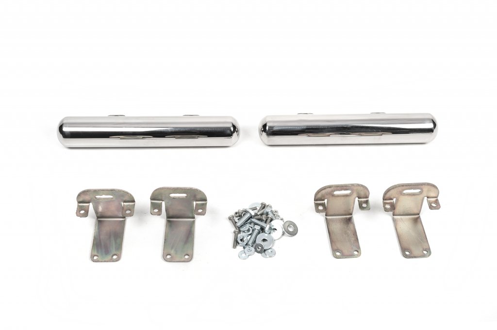 Side pipes behind rear wheel (2 pcs, stainless steel) for Mercedes Sprinter W906 2006-2018 - image 3