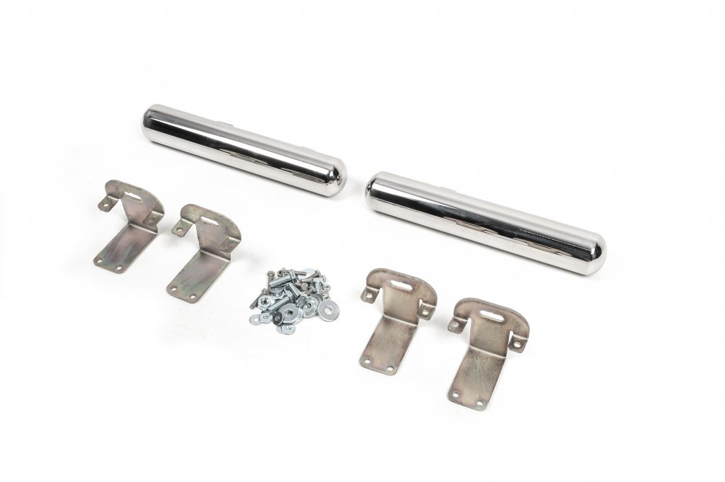 Side pipes behind rear wheel (2 pcs, stainless steel) for Mercedes Sprinter W907/W910 2018- - image 4