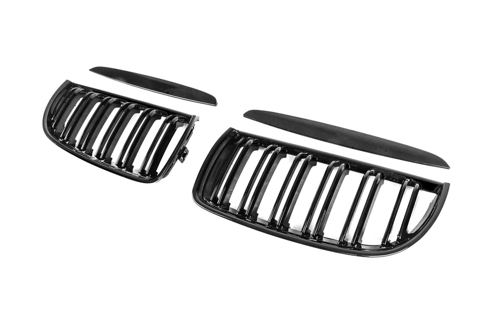 Kidney Grilles M-Look (for E-90/91, 2005-2008, Gloss Black) for BMW 3 Series E-90/91/92/93 2005-2011 - image 10