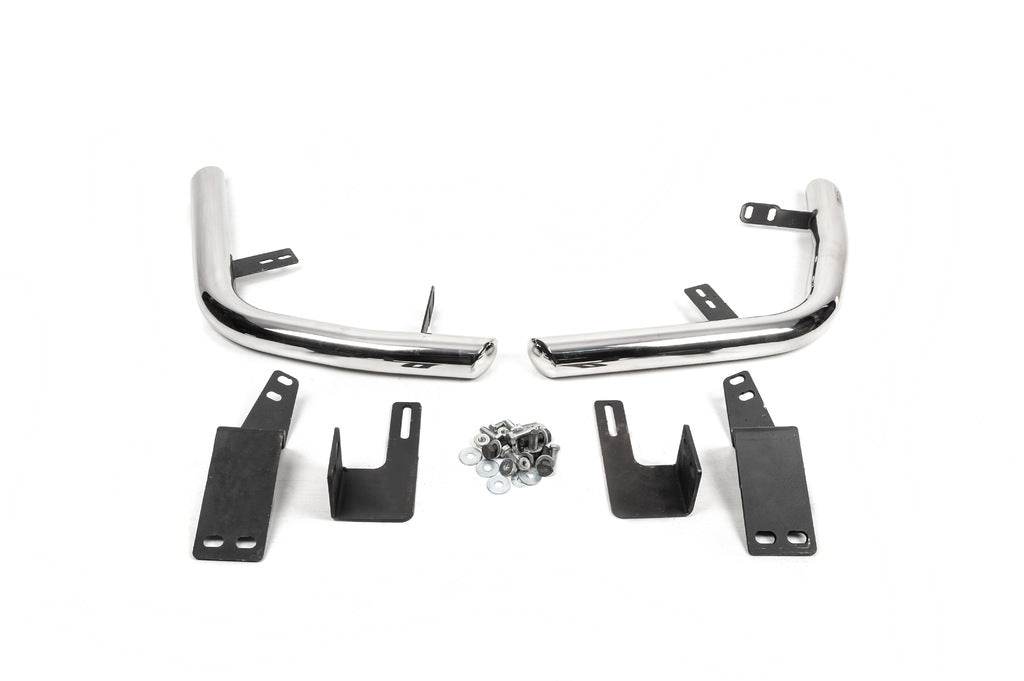 Rear corners AK003 (2 PCs, stainless steel) for Toyota Land Cruiser Prado 120 - Reelken Auto