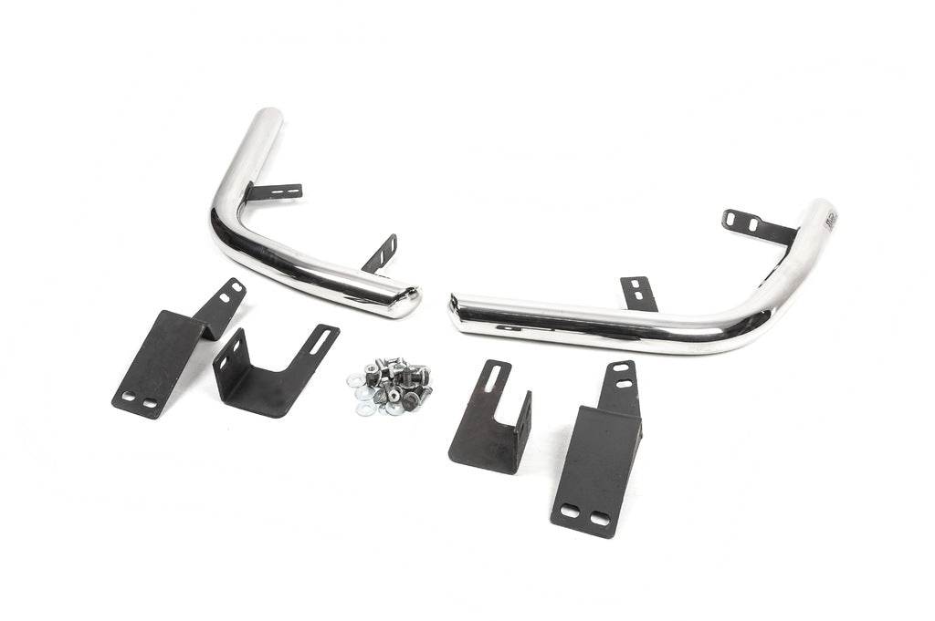 Rear corners AK003 (2 PCs, stainless steel) for Toyota Land Cruiser Prado 120 - Reelken Auto