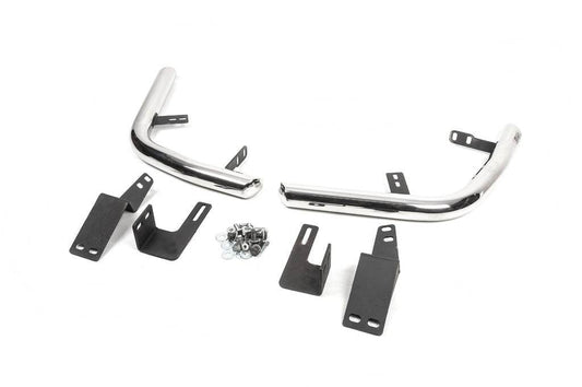 Rear corners AK003 (2 PCs, stainless steel) for Toyota Land Cruiser Prado 120 - Reelken Auto