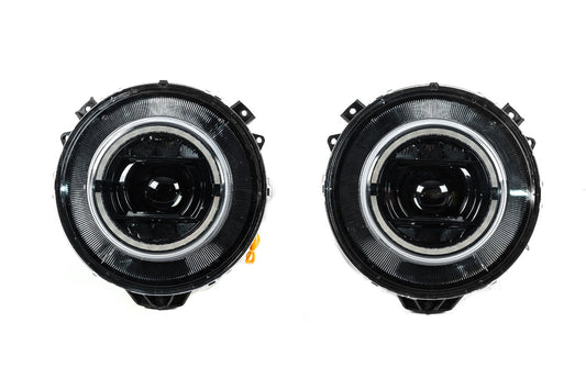 Front Headlights Design-2023 Black (2006-2017) for Mercedes G сlass W463 1990-2018 - image 2