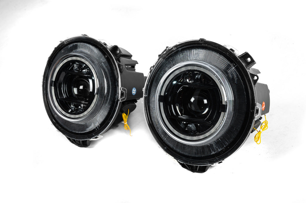 Front Headlights Design-2023 Black (2006-2017) for Mercedes G сlass W463 1990-2018 - image 3