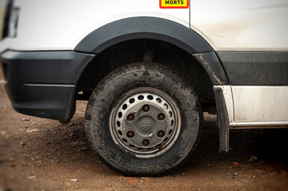 Wide fender flares (4 pcs, black) for Volkswagen Crafter 2006-2016 - image 1