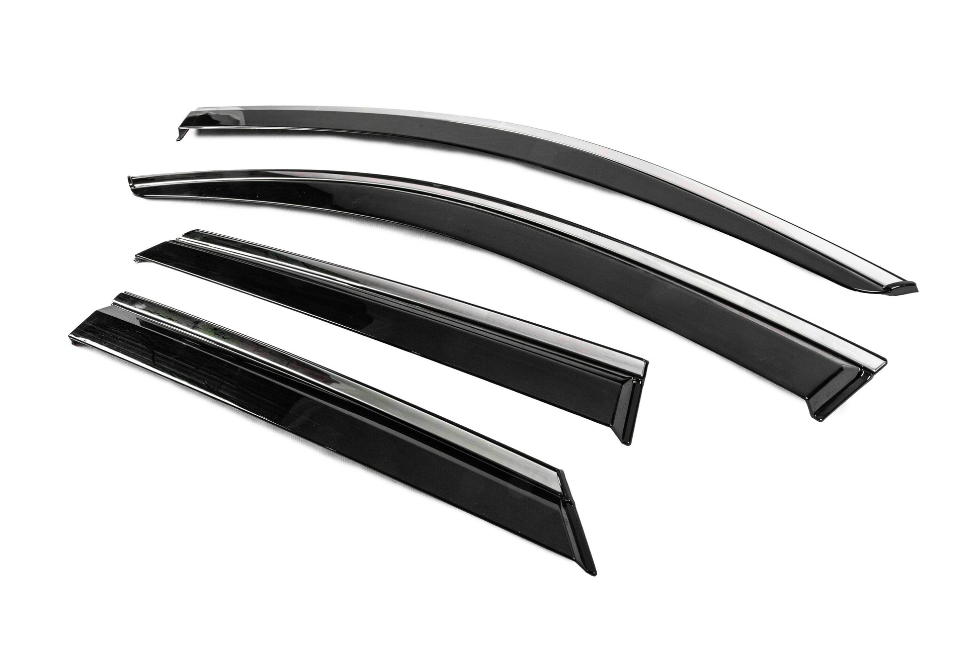 Window Deflectors with Chrome Trim Niken Luxury (4 pcs) for Volkswagen T-Cross 2019- - image 2