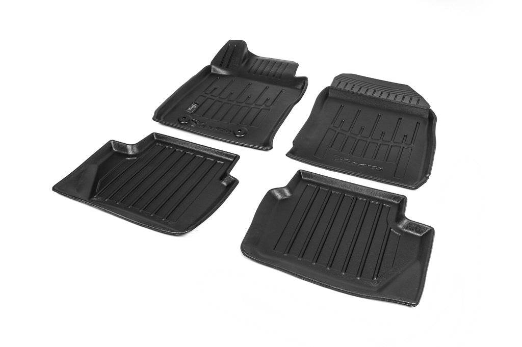 Stingray 3D rugs for USA (4 pcs, polyurethane) for Ford Fiesta 2008-2017 - Reelken Auto