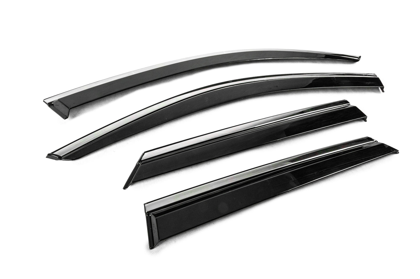 Window Deflectors with Chrome Trim Niken Luxury (4 pcs) for Volkswagen T-Cross 2019- - image 3