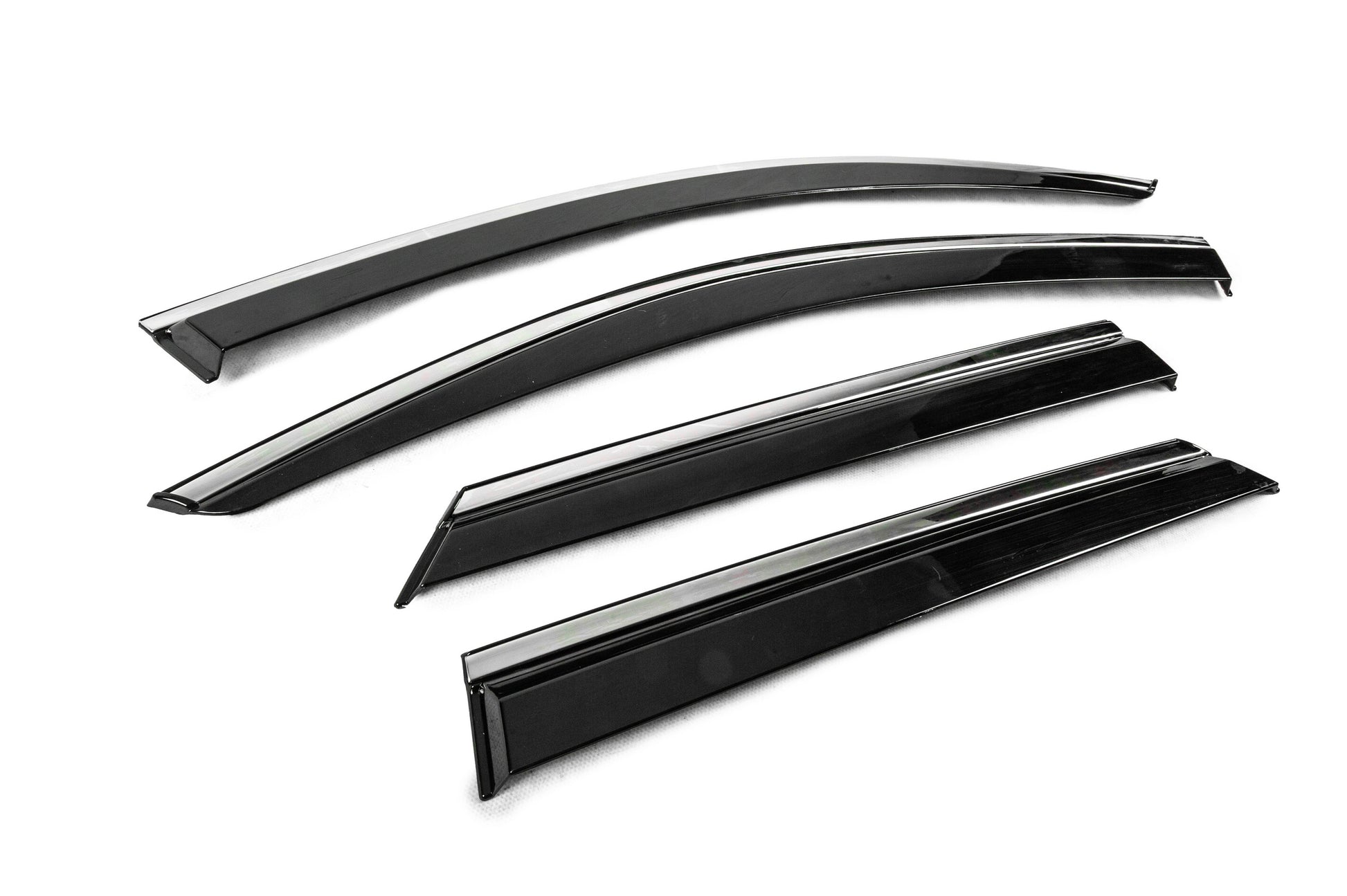 Window Deflectors with Chrome Trim Niken Luxury (4 pcs) for Volkswagen T-Cross 2019- - image 3